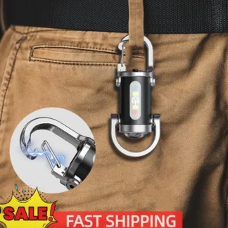 Mini linterna multifuncional COB LED llavero linterna USB recargable ultraligera Camping linterna para emergencias al aire libre