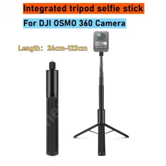 Palo de Selfie Invisible 2 en 1 para DJI Osmo 360 + trípode extensible, varilla de Selfie de Metal con tornillo 1/4 para Insta360 X5 X4 X3 DJI Osmo 360
