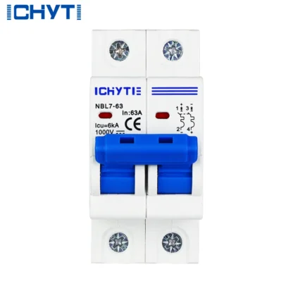 10 Uds tipo económico 2P DC Mini disyuntor 600V 1000V MCB disyuntor de aire 10A 16A 20A 25A 32A 40A 50A 63A