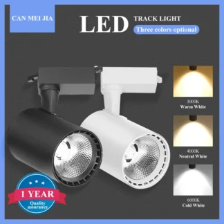 Luces de pista Led COB iluminación de pista punto de techo iluminación de carril Led para tienda de ropa decoración de tienda 110V a 220V foco F