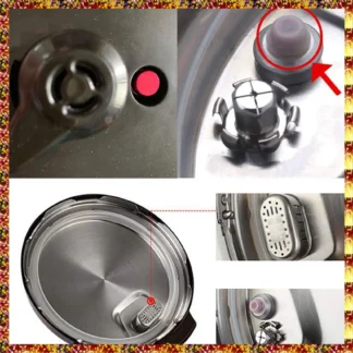 AGOUP 2X válvula flotante de repuesto Universal y tapa flotante para ollas a presión para Ip-Duo Ip-Lux60 Ip-Duo50 Ip-Lux50 Smart-60