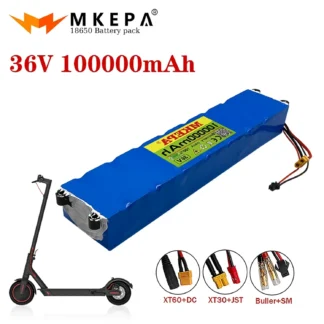 Mkepa 10S3P 36V 100000 Scooter eléctrico de la batería de la vespa 36v de la batería 18650 de litio M365 de la vespa eléctrica 36v