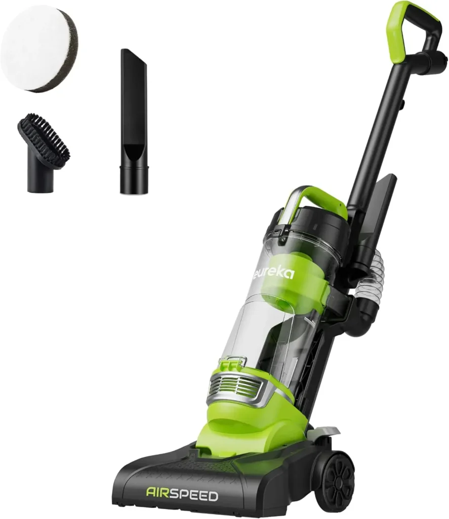 Aspiradora Vertical sin Bolsa Ultraligera, 700W de Potencia, Verde, Diseño Compacto para un Fácil Almacenamiento