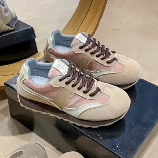 Otoño-primavera pelotas de baloncesto atadas zapatillas de deporte Beige tejidas mocasines de mujer zapatos deportivos lanzamientos aptos para nueva temporada Shose Sho