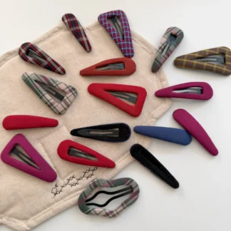 Clip BB a cuadros con flequillo coreano, Clip LATERAL para niña, pasadores de horquilla, accesorios para el cabello a la moda, tocado, 1 ud.