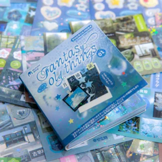 50 hojas de pegatinas troqueladas, libro de pegatinas decorativas de dibujos animados, pegatinas de papelería japonesas creativas, suministros de álbum de recortes hechos a mano