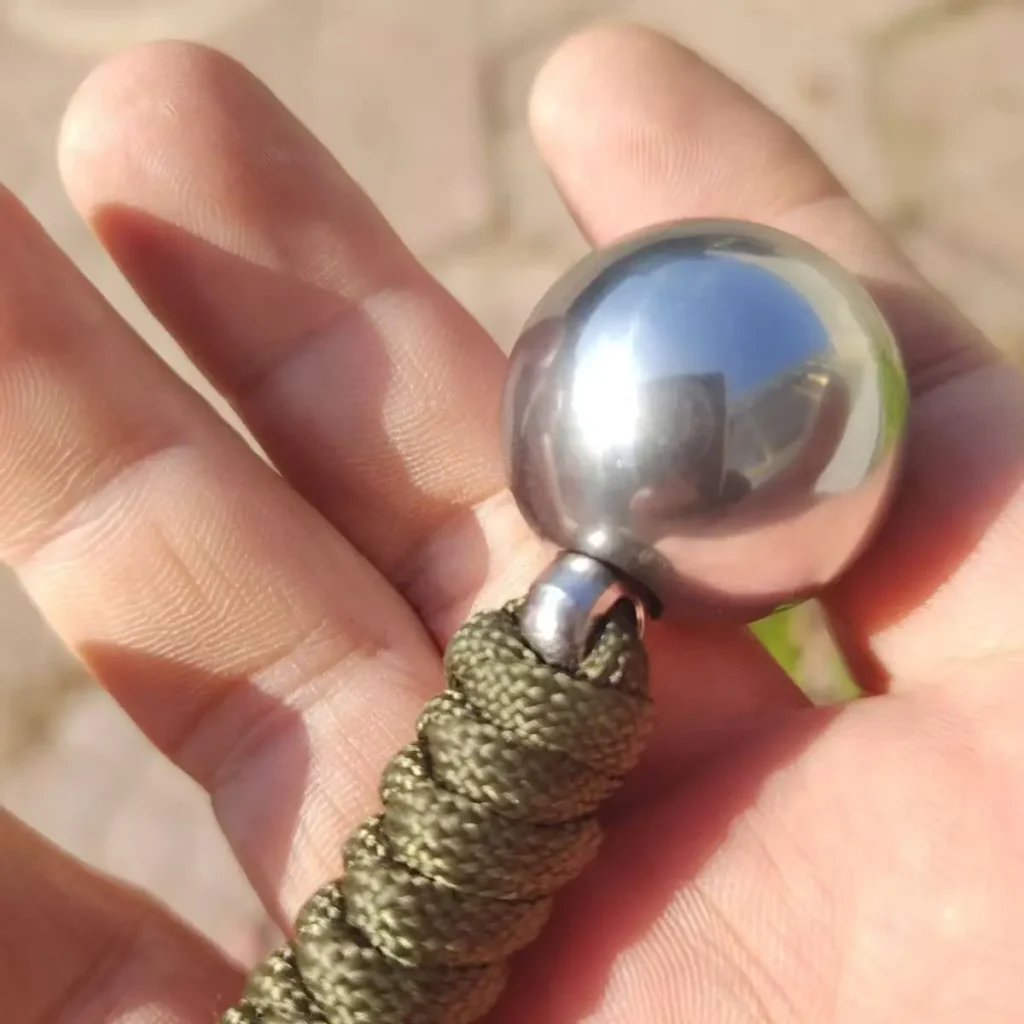 Colgante de bola, artilugios de autodefensa, herramienta de protección de seguridad Personal, suministros para mujeres y hombres, acero inoxidable