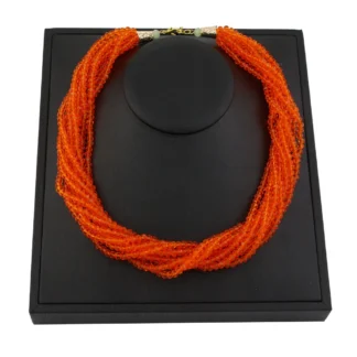 Sunspicems-gargantilla de cristal de Color dorado para mujer, collar de cadena de cuentas multicapa, joyería de novia de Argelia, servicio personalizado