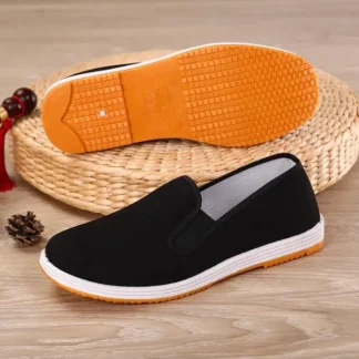 Zapatos de tela para hombre, zapatos de trabajo informales, ligeros, transpirables, resistentes al desgaste, para otoño y primavera