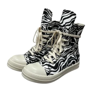 Zapatos altos para hombre, zapatillas informales de lona para mujer, con cordones, cremallera de lujo, zapatos planos de otoño de Hip Hop, botas masculinas de diseñador