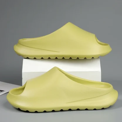 Zapatillas de casa EVA para hombre, zapatos sin cordones con parte inferior gruesa, novedad de verano, Boca de pescado con forma de diente de sierra, ocio cómodo