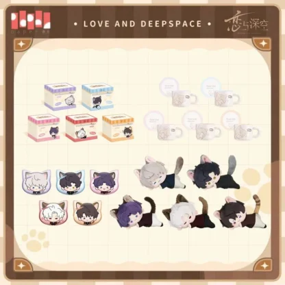 Preventa Sunsyea Love and Deepspace Merch oficial Original MHXN insignia muñeca Sylus Xavier Caleb Rafayel Zayne