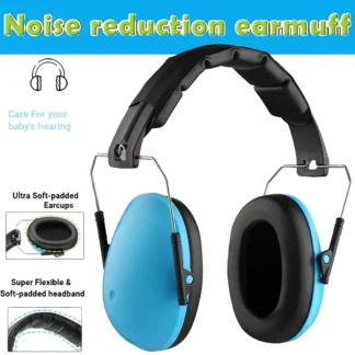 Orejeras plegables a prueba de ruido para niños, orejeras a prueba de ruido para bebés, orejeras a prueba de ruido para dormir