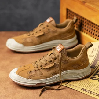 Zapatillas deportivas de lujo para hombre, zapatos informales de entrenamiento, mocasines transpirables a la moda, para correr