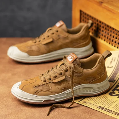 Zapatillas deportivas de lujo para hombre, zapatos informales de entrenamiento, mocasines transpirables a la moda, para correr