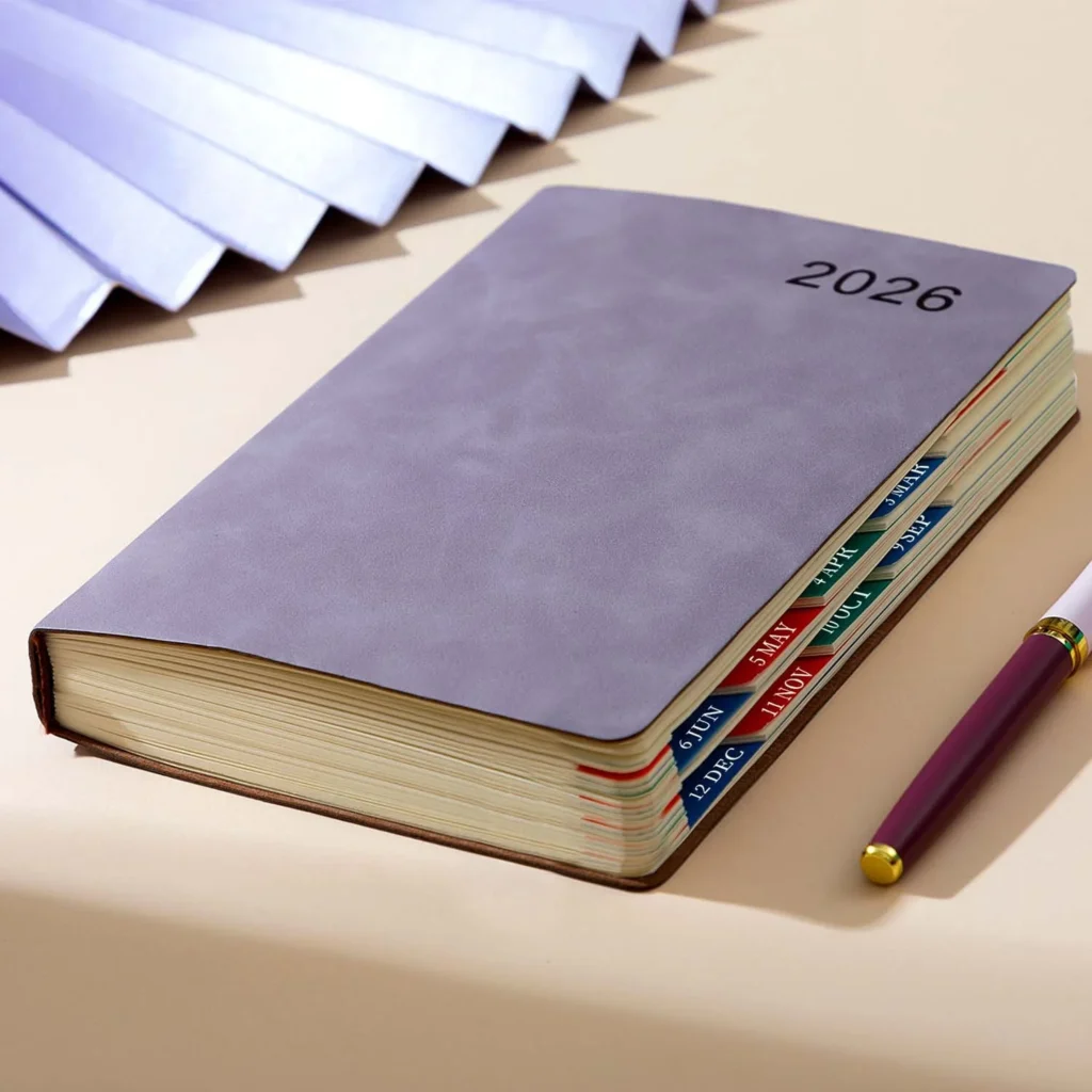 Libro planificador 2026, planificador de calendario de autodisciplina, diseños de planificación semanal y mensual, organizador diario de 360 páginas, cuaderno portátil
