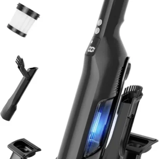 Aspiradora de Mano Inalámbrica, 24Kpa de Succión Potente con Motor sin Escobillas, Ligera para Limpieza del Hogar, el Automóvil y Mascotas