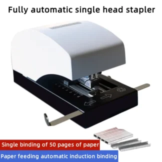 Grapadora inteligente totalmente automática, grapadora eléctrica de inducción, grapadora de papel A4 gruesa de un solo cabezal universal de 50 páginas