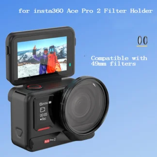 Soporte de filtro para Insta360 Ace Pro 2, marco protector de Metal Compatible con accesorios de filtros de 49mm