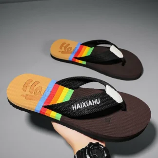 Nuevas sandalias de hombre informales, de gran tamaño, a la moda, con suelas gruesas y peso ligero, chanclas para hombre para senderismo al aire libre