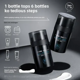 Crema BB RUYI para suavizar la piel natural de los hombres, disimular imperfecciones y marcas de acné, crema tonificante natural a prueba de agua para hombres