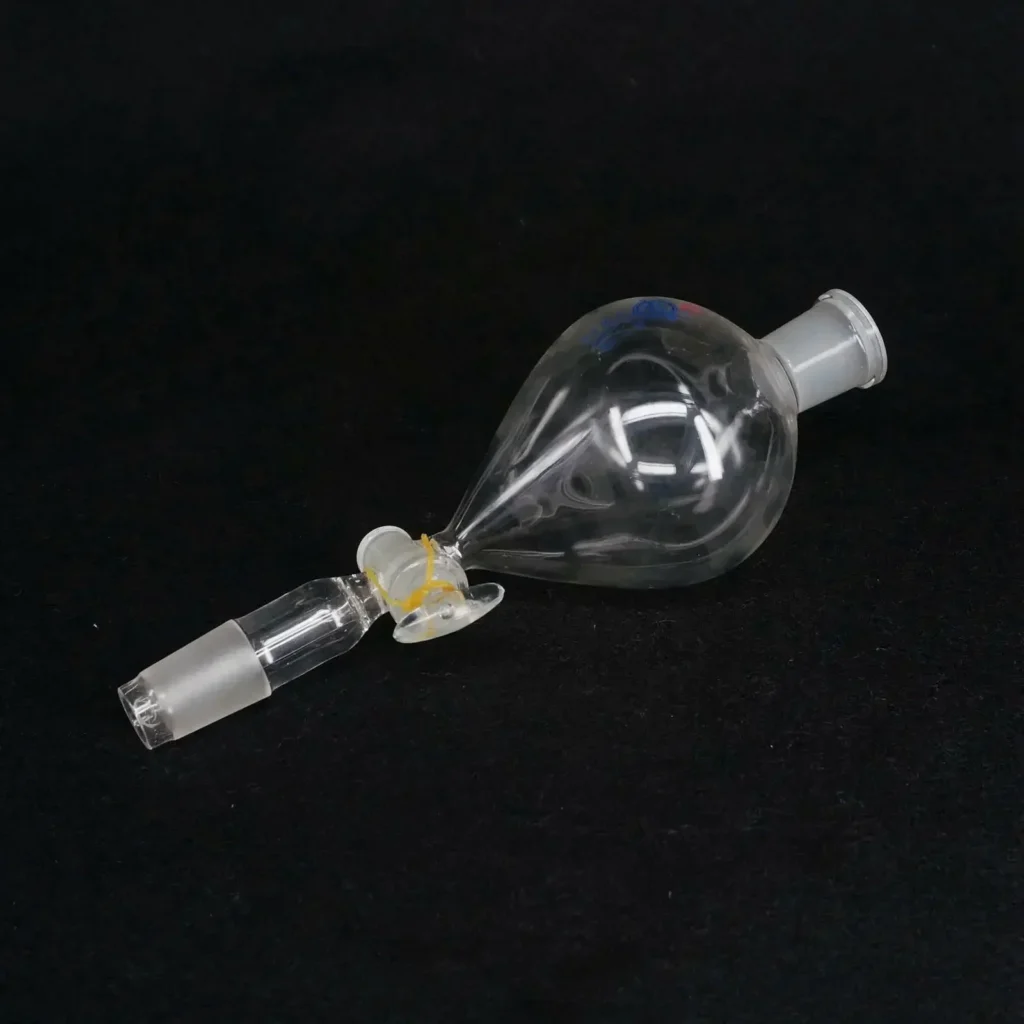 Embudo separador de laboratorio con forma de bola de vidrio de borosilicato, 60ml, 125ml, 250ml, 500ml, 1000ml, 14/23 19/26 24/29 29/32, con llave de paso