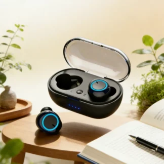 Auriculares TWS inalámbricos con Bluetooth, auriculares estéreo 5,3, auriculares inalámbricos con micrófono para todos los teléfonos inteligentes