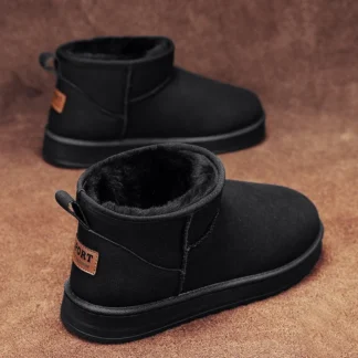 Zapatos para hombre, botines clásicos de piel de ante de alta calidad, botas de nieve de invierno 2025 para hombre, nuevas botas australianas de moda 36-45