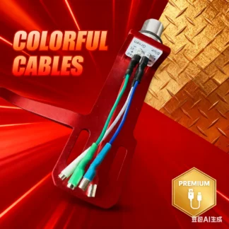 Tocadiscos de vinilo | Enchufe de 4 pines chapado en oro, aleación CNC liviana | Cable de cartucho de alta conductividad incluido