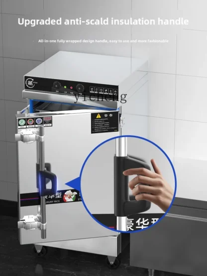 Vaporizador de arroz XL, vaporizador de arroz comercial, vaporizador de arroz comercial, máquina de coche, cantina, bollos al vapor automáticos grandes y pequeños