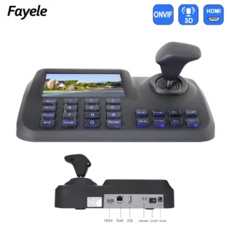 Teclado con Joystick 3D de 3 ejes, controlador de zoom Pan Tilt para cámara PTZ de red IP onvif, pantalla LCD a Color de 5 ", herramienta de prueba CCTV