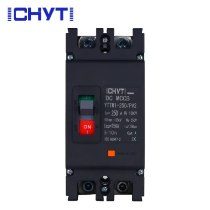 2 uds YTTM1-250 PV 2 polos 2P 125A 150A 160A 180A 200A 225A 250A DC 550V ~ 1000V negro fotovoltaico DC MCCB
