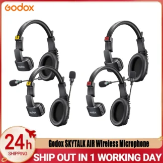 Godox SKYTALK AIR 2,4G micrófono inalámbrico intercomunicador Full Duplex monitoreo en tiempo Real y diseño compacto para grabación en vivo/en campo al aire libre