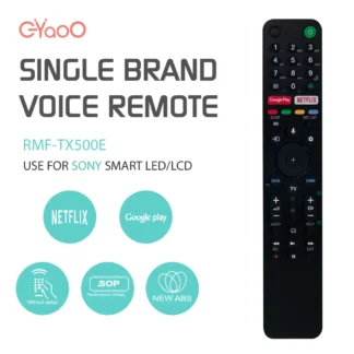 RMF-TX500E RMF-TX500P Control remoto por voz para Sony Bravia TV XG95/AG9 serie X85G Smart TV con Netflix Google play