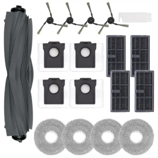 A51U para Dreame X40 Ultra,L40 Ultra Kit de accesorios para aspiradoras, cepillo lateral principal filtro Hepa paño de mopa bolsas de polvo