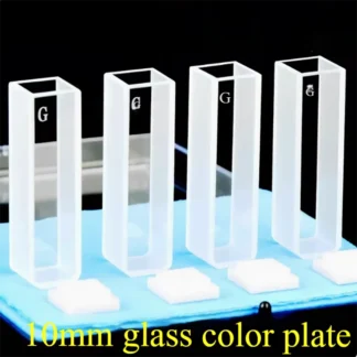 Cubeta de vidrio 10mm 1cm 20 30 40 50mm Luz bidireccional luz visible Residuos de pesticidas Alta transmitancia de luz