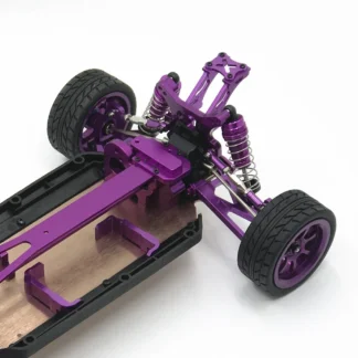 Soporte de montaje de motor de coche BFYL-RC con engranaje de motor para Wltoys 144001 124019 124018 Accesorios de actualización de piezas de repuesto RC, titanio