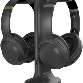 Voz Clara y Alto Volumen para Personas Mayores y con Dificultad Auditiva, Configuración Fácil de Conectar y Usar, con Transmisor RF de 2.4GHz y Base de Carga