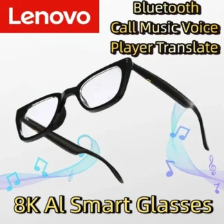 Gafas Inteligentes Lenovo HD 8K con IA, Cámara Multifuncional, Llamadas Bluetooth, Asistente de Voz, Reproductor de Música, Traducción, Gafas Fotocromáticas