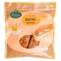 3 x Baguetina sarracena Bio Sin Gluten 2 unidades de 250g - Zealia