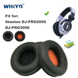Almohadillas de repuesto para auriculares Stanton DJ PRO2000 PRO3000 PRO 2000 PRO 3000, piezas de cuero, funda para auriculares