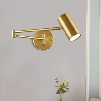 Lámpara de pared basculante moderna, Iluminación LED interior para sala de estar, mesita de noche, sala de estudio, luz de pared ajustable, decoración de Loft