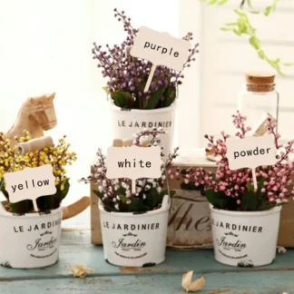 Paquete de 10 letreros de madera, regalo perfecto para bodas, fiestas y arreglos florales