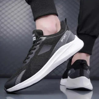 La apariencia de suela de goma aumenta los zapatos tejidos al aire libre para hombres mocasines zapatillas de deporte de diseñador de lujo mocasines deportivos para hombres Tenids