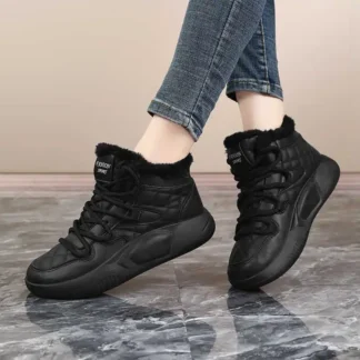 Zapatos de primavera con forro de piel para mujer, zapatillas blancas tejidas para mujer, zapatillas de lujo, deportivas, para correr, ocio