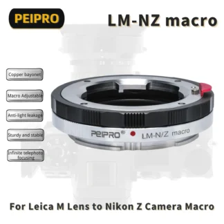 PEIPRO-Adaptador de Macro LM-NZ para cámara Nikon Z6/Z7/Z8, compatible con lente LEICA M a Nikon Z, enfoque cerrado
