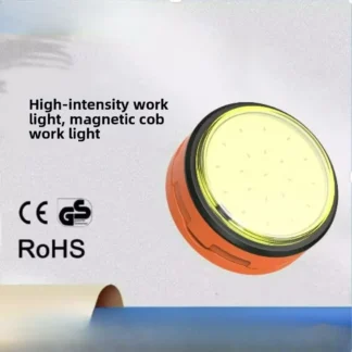 Mini llavero con luz de trabajo magnética superbrillante, linterna portátil recargable multifuncional para el hogar y el transporte diario