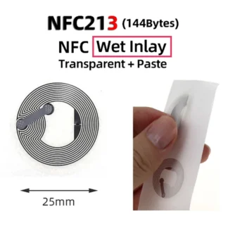 Etiquetas húmedas NFC NTAG 213, protocolo de pegatinas, etiquetas universales RFID, copia redonda regrabable cambiable, etiqueta transparente, 50/100 Uds.