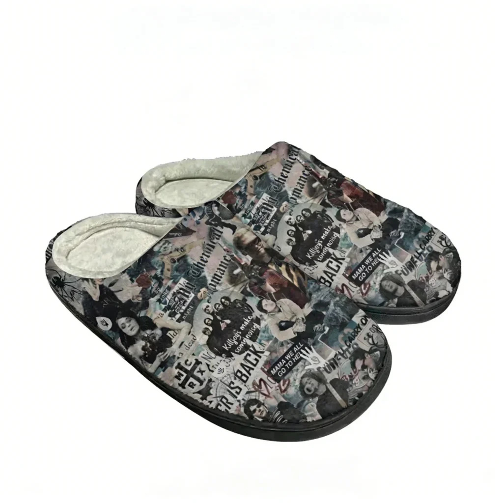 Zapatillas personalizadas de algodón a la moda para hombre y mujer, zapatos informales de felpa para mantener el calor, zapatillas térmicas cómodas