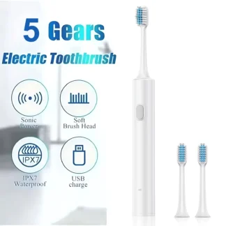 2026 cepillo de dientes eléctrico sónico mejorado IPX7Waterproof cepillo sónico inteligente cepillo de dientes blanqueador ultrasónico para cepillos de dientes